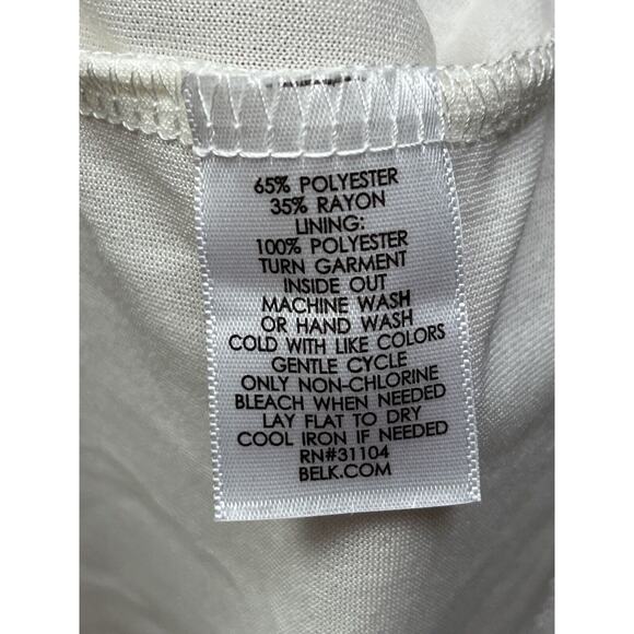 New Directions Ruffle Dress Womens large Desert Tiger Hot Tropics NEW‎ Tiered - Picture 7 of 10